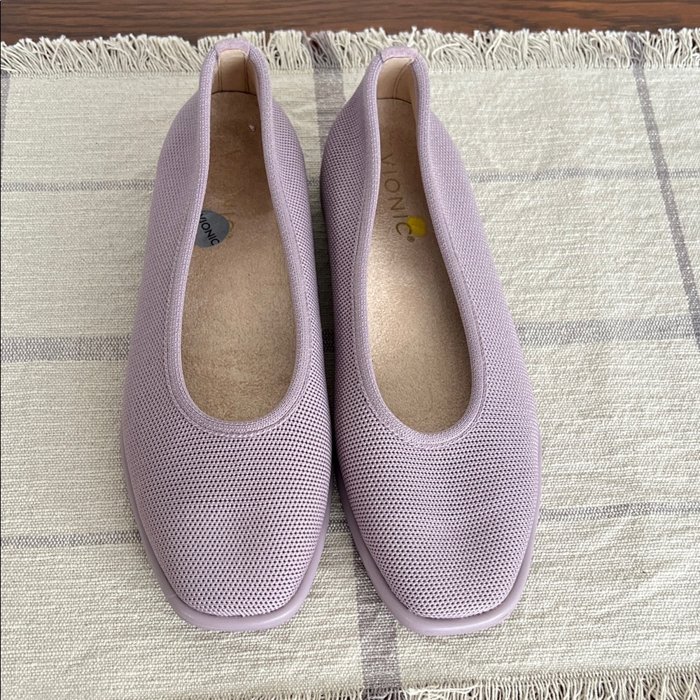 Uptown Knit Skimmer Women's Lavender Flats